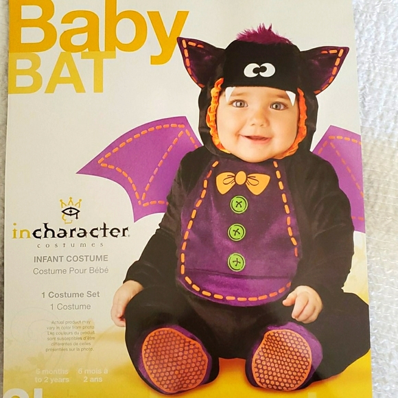 Incharacter Costumes Costumes Baby Bat Halloween Costume Small 62 Months New Poshmark